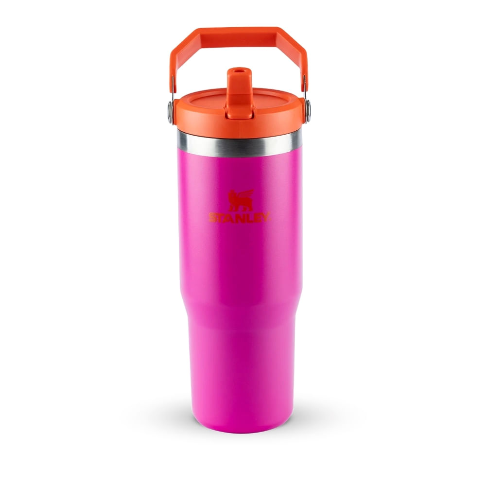 TUMBLER STANLEY TÉRMICA FLIP STRAW EM AÇO INOXIDÁVEL 887ML VIVID VIOLET 08359-00