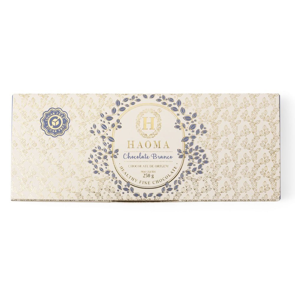Encontraproduto.com.br - Chocolate Branco Com Avelã Sem Açúcar Haoma 250g