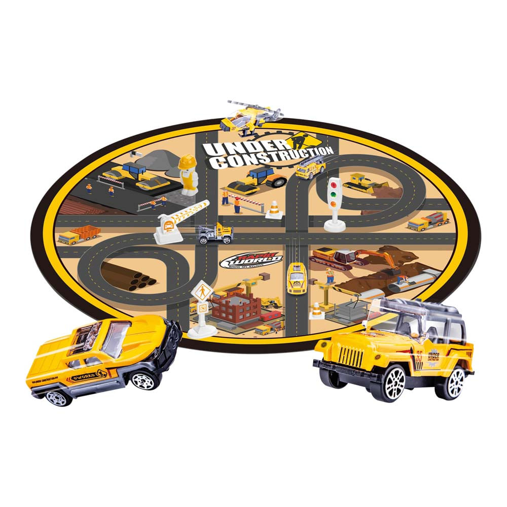 Tapete Pista de Atividades Construção Com Carrinhos Express Wheels  Multikids - BR1435OUT [Reembalado]