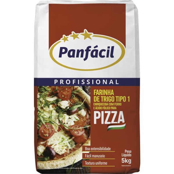 Encontraproduto.com.br - Farinha de Trigo Panfácil Pizza Pacote com 5kg