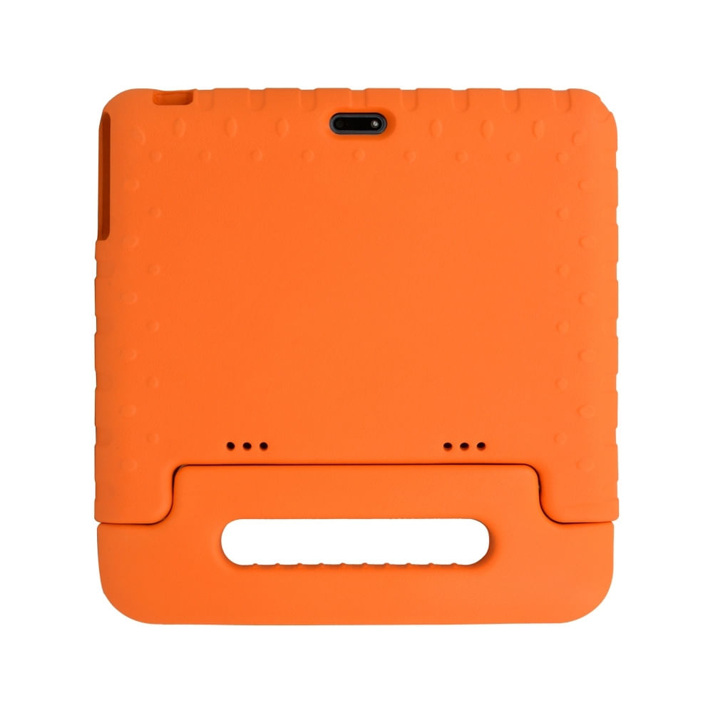 Encontraproduto.com.br - Tablet Kid Pad Laranja com Controle Parental 6GB de RAM + 128GB + Tela 10.1 pol + Case + Wi-fi + Android 13 Octa Core - NB425OUT [Reembalado] NB425OUT