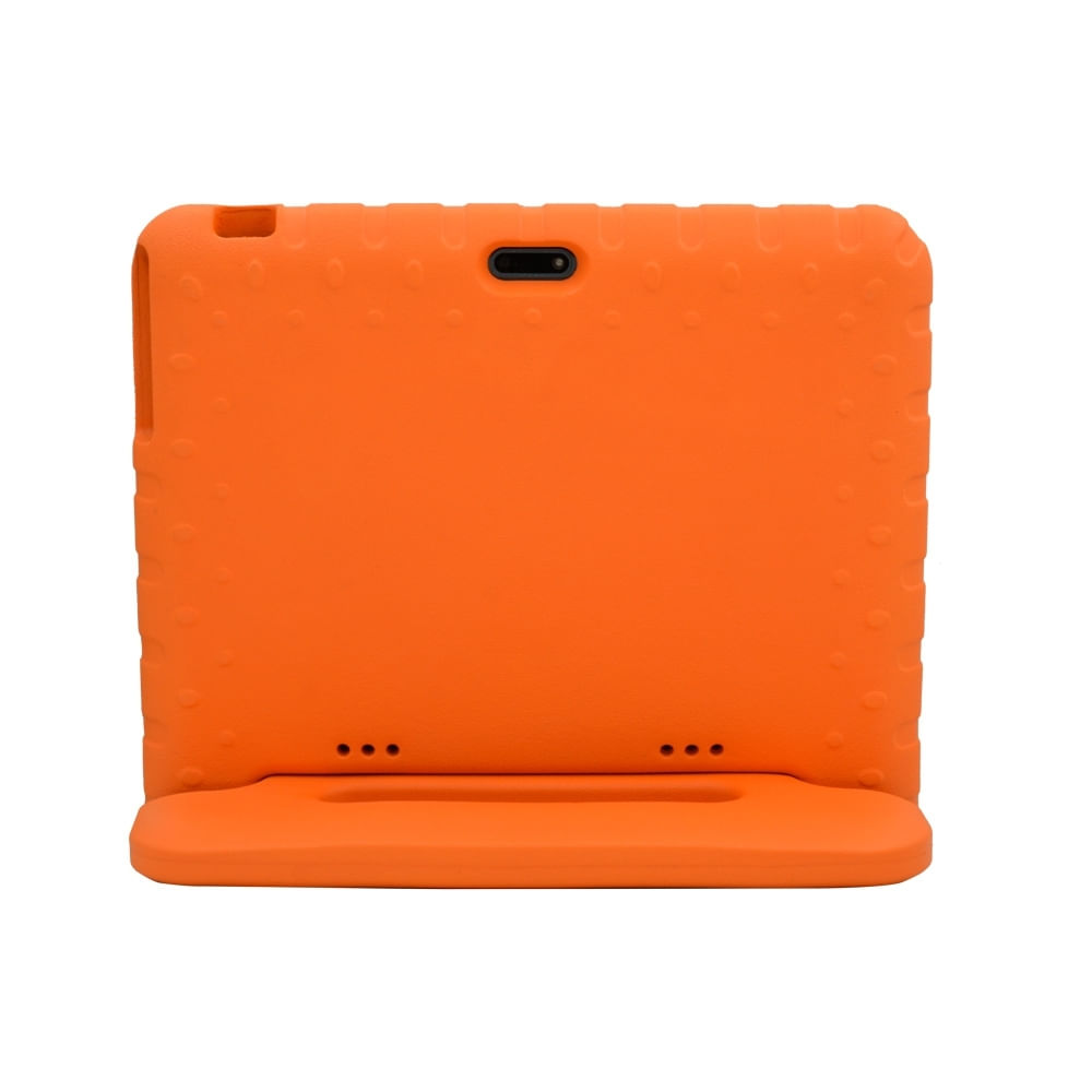 Encontraproduto.com.br - Tablet Kid Pad Laranja com Controle Parental 6GB de RAM + 128GB + Tela 10.1 pol + Case + Wi-fi + Android 13 Octa Core - NB425OUT [Reembalado] NB425OUT