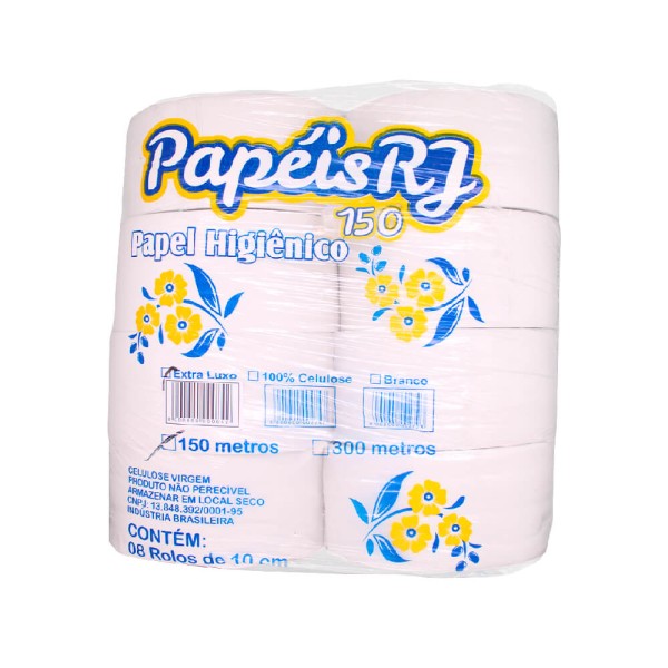 Papel Higiênico Rolão Luxo 150x10 - Rj Papéis