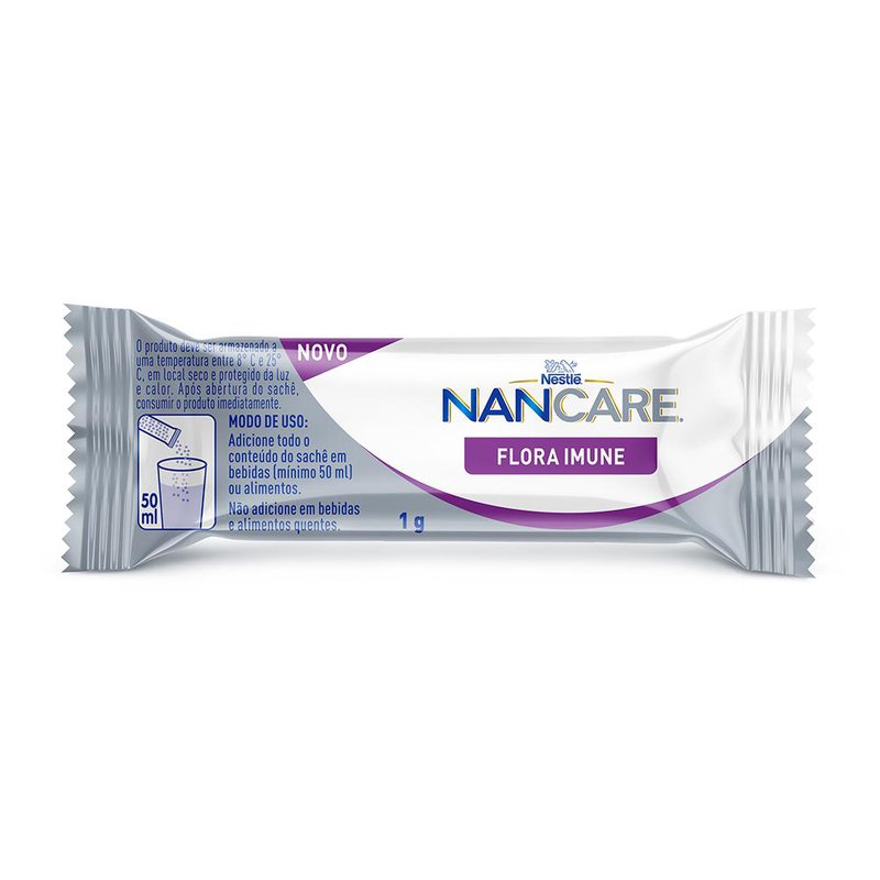 Encontraproduto.com.br - Suplemento Pediátrico Nestlé Nancare Flora Imune 30 sachês Com 1g Cada