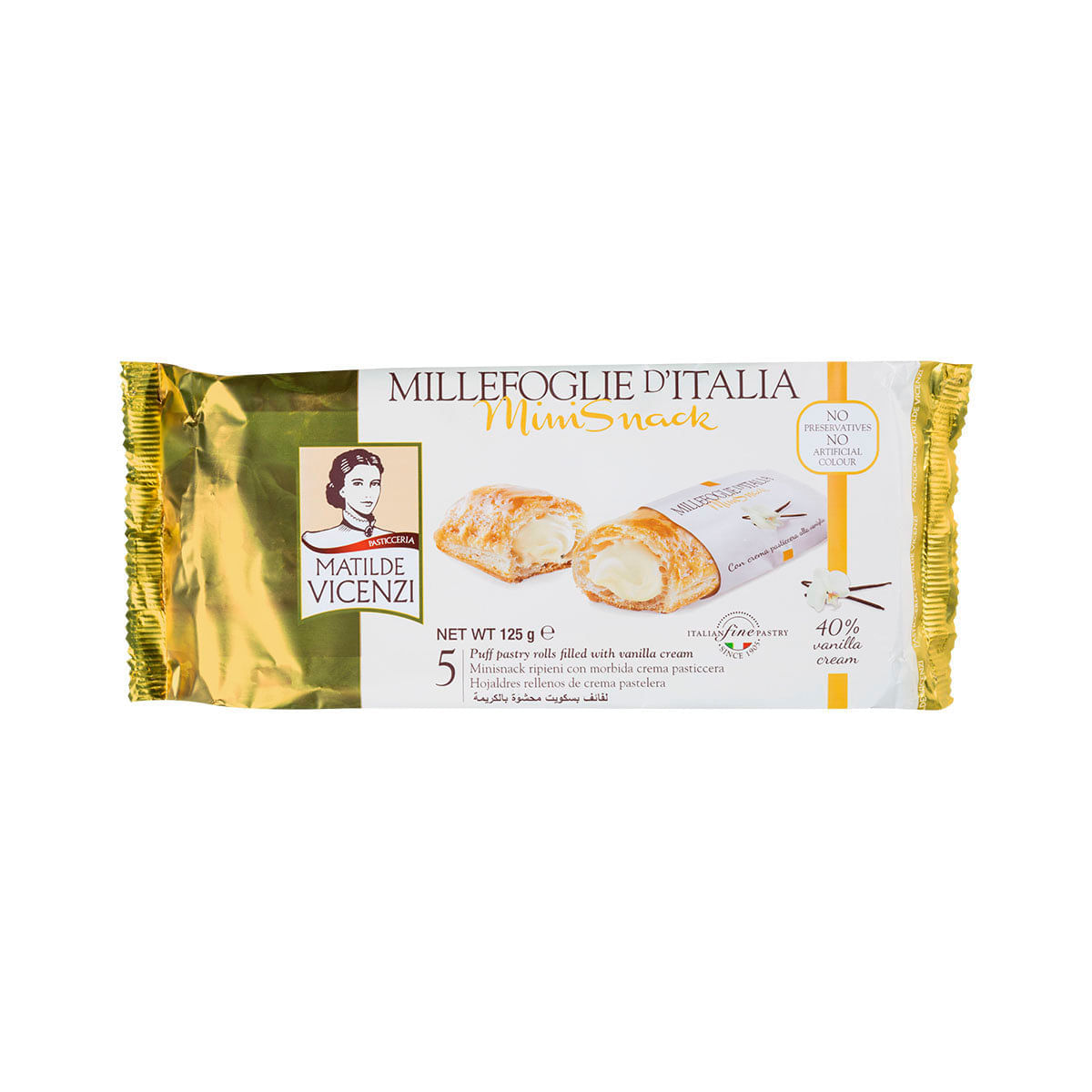 Encontraproduto.com.br - Massa Folhada Matilde Vicenzi Recheada com Creme 125g
