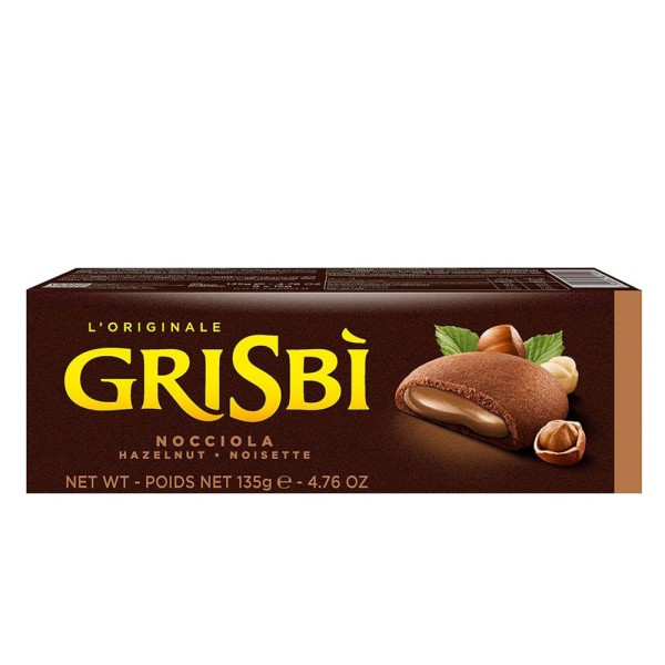 Encontraproduto.com.br - Biscoito de Chocolate recheado com Creme de Avelã Grisbi Vicenzi 150g