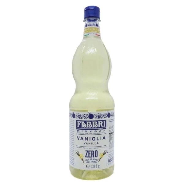 Xarope Sabor Baunilha Zero Açúcar Drink 1l Fabbri
