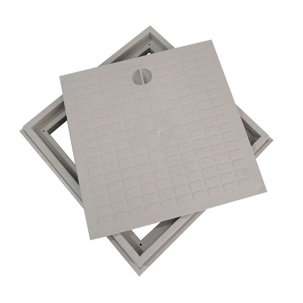 Encontraproduto.com.br - Tampa Para Cisterna com Aro Polipropileno Odem 20x20cm