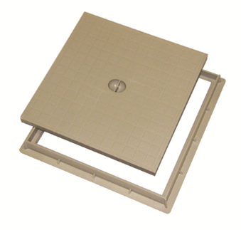 Encontraproduto.com.br - Tampa C/Aro Pp 30x30 Cinza Odem