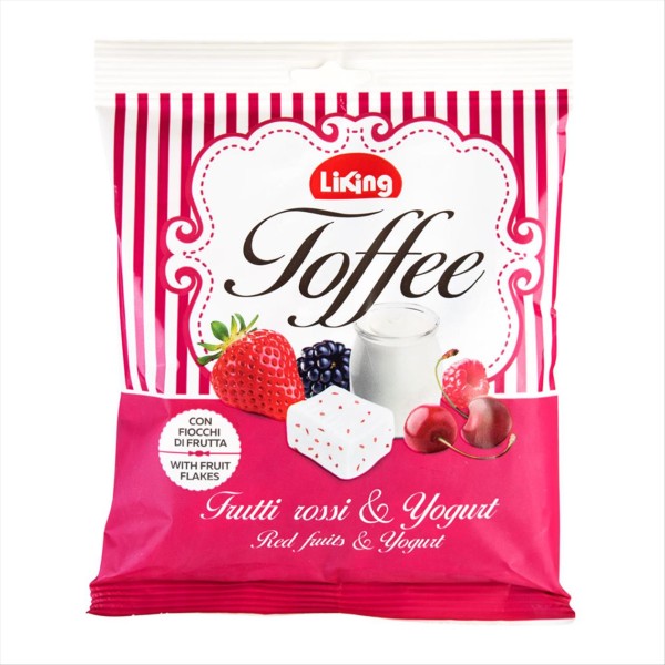 Bala de Caramelo Italiana Liking Frutas Vermelhas 175g