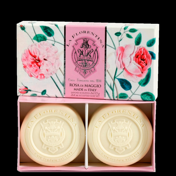 Encontraproduto.com.br - Sabonete La Florentina Rosa Di Maggio - Caixa Com 2 Unidades De 115g