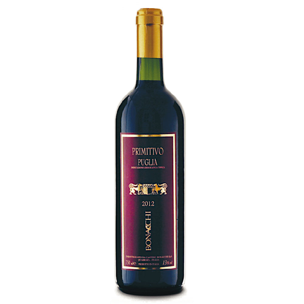 Vinho Italiano Bonacchi Primitivo Puglia Igt 750ml