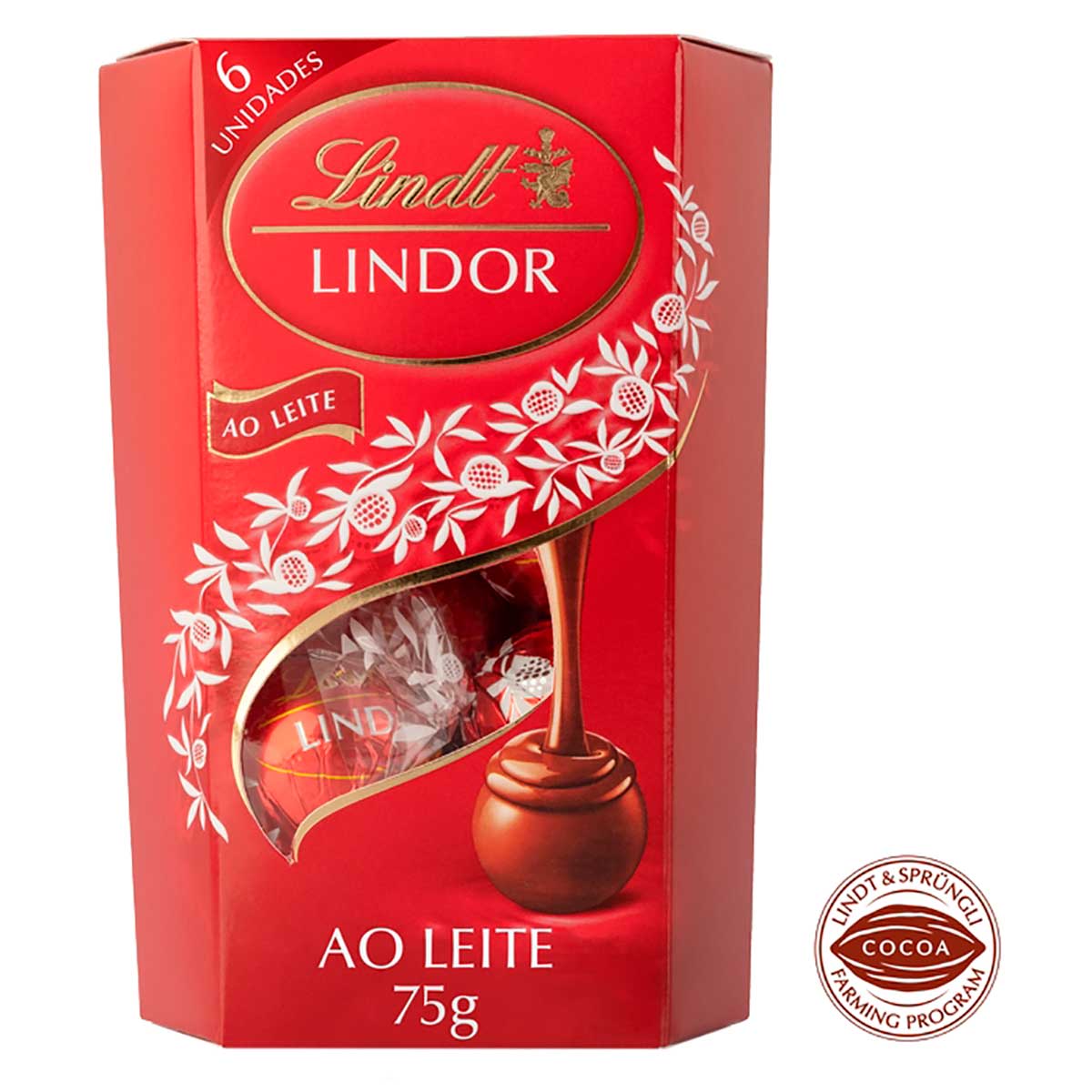 Encontraproduto.com.br - LINDT LINDOR CORN AO LEITE 75G