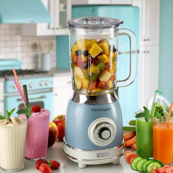 Encontraproduto.com.br - Liquidificador com Copo de Vidro Vintage 1,5L 127V Ariete Azul