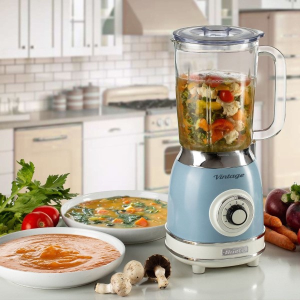 Encontraproduto.com.br - Liquidificador com Copo de Vidro Vintage 1,5L 127V Ariete Azul