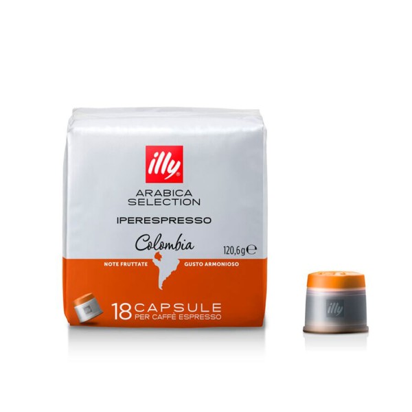 Encontraproduto.com.br - Café Em Cápsula Arabica Selection Colombia Illy Com 18 Unidades