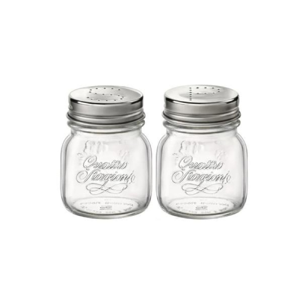 Jogo de potes sal & pimenta Bormioli Rocco Quattro Stagioni Genietti 150ml 2 peças