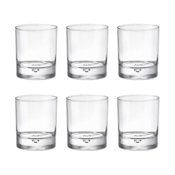 Jogo de copos whisky em vidro Bormioli Rocco Barglass 270ml 6 peças