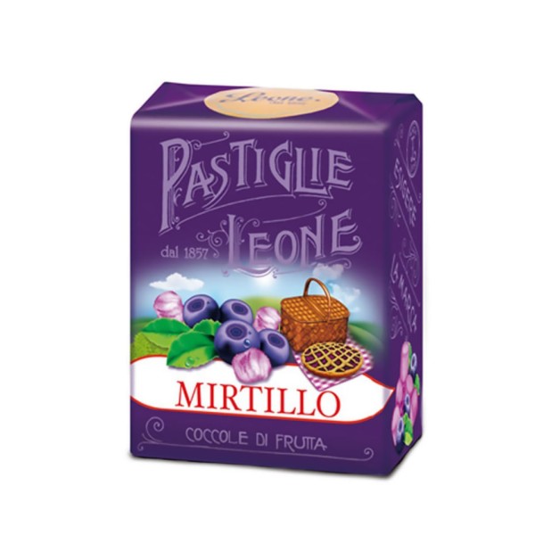 Bala de Mirtilo Vegana Leone 30g