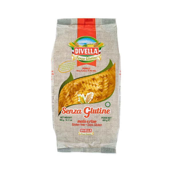 Macarrão Fusilli Senza Glutine Divella 400g