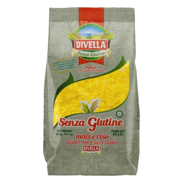 Encontraproduto.com.br - Macarrão Fusilli Senza Glutine Divella 400g