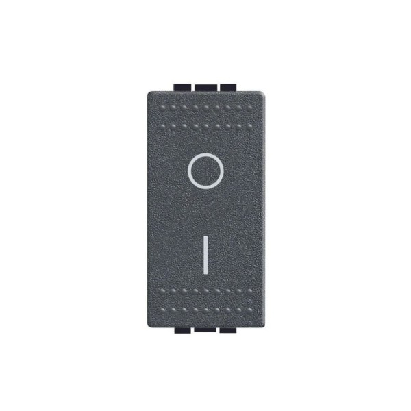 Encontraproduto.com.br - Módulo Interruptor 1 Paralelo 16A 250V Anthracite Living Light Bticino