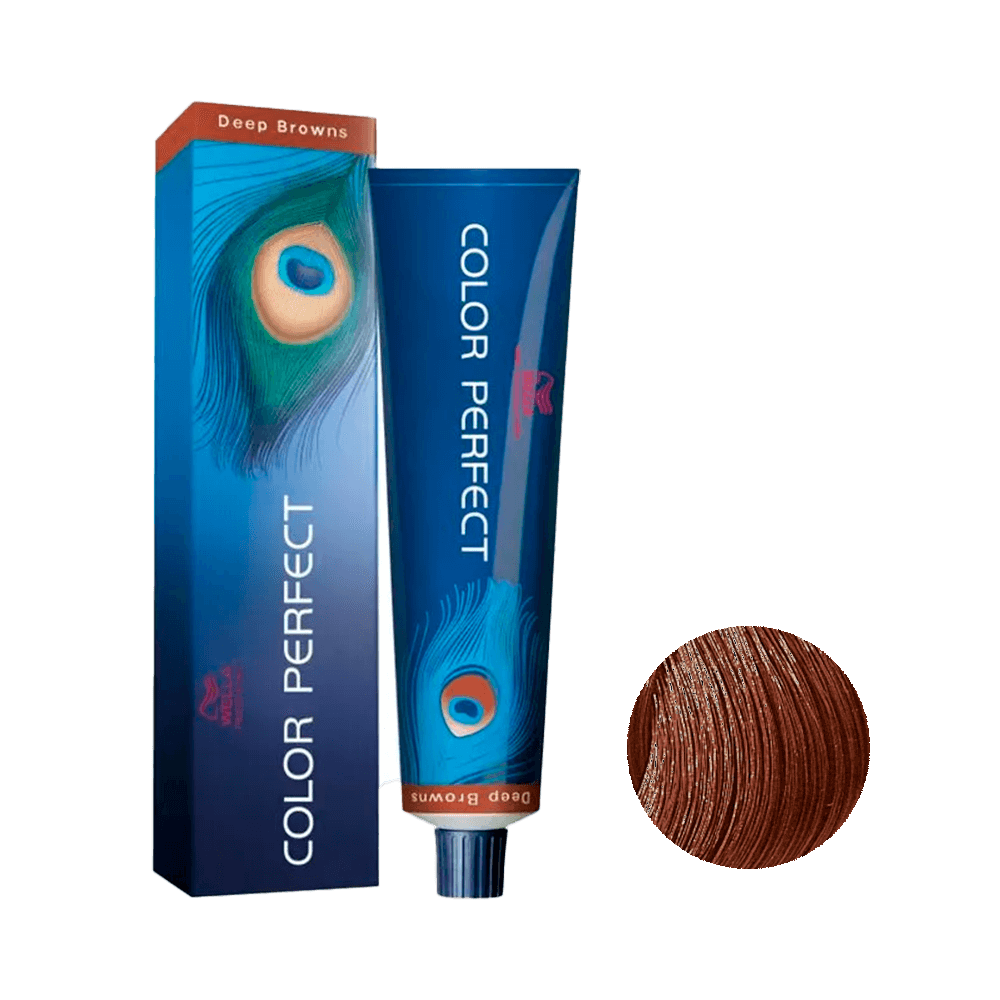 Coloração Color Perfect Deep Browns 7/77 Louro Médio Marrom Intenso 60g