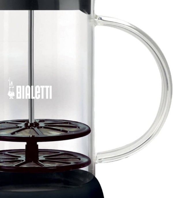Encontraproduto.com.br - Cremeira com Tampa Bialetti em Vidro Borosilicato e Inox 1 Litro