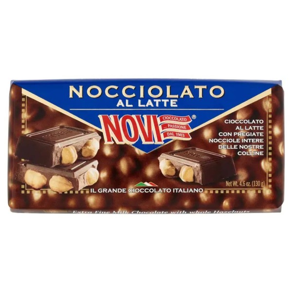 Encontraproduto.com.br - Chocolate Italiano Ao Leite Com Avelã Inteira Novi 130g