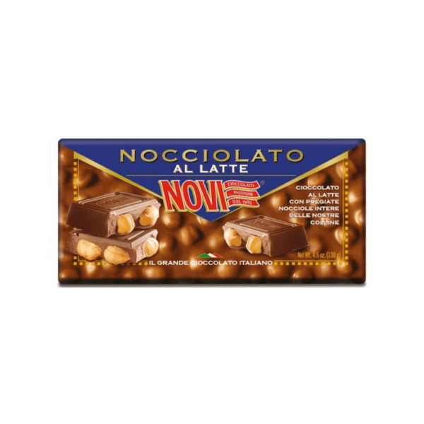 Encontraproduto.com.br - Chocolate Italiano Ao Leite Com Avelã Inteira Novi 130g