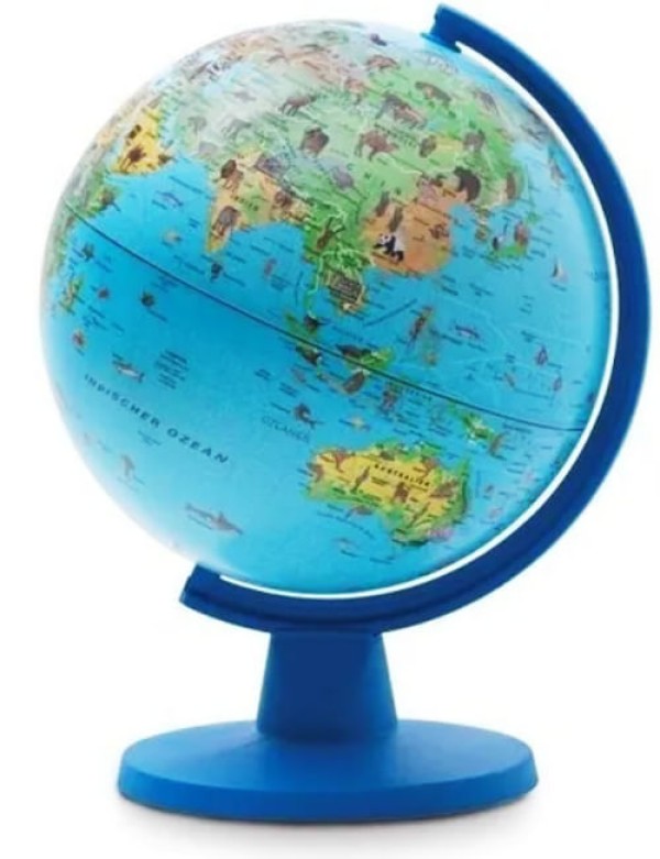 Encontraproduto.com.br - Mini Globo Terrestre Safari Em Português 16cm - Tecnodidattica