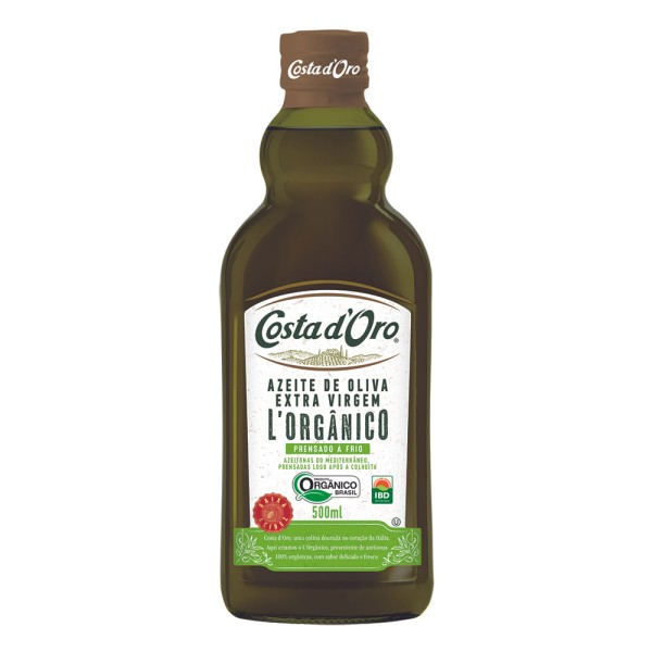 Azeite de Oliva Extravirgem Costa D’Oro Orgânico 500ml