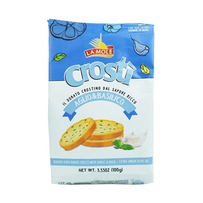 Encontraproduto.com.br - Torrada Italiana La Mole Crosti Alho Pacote 100g