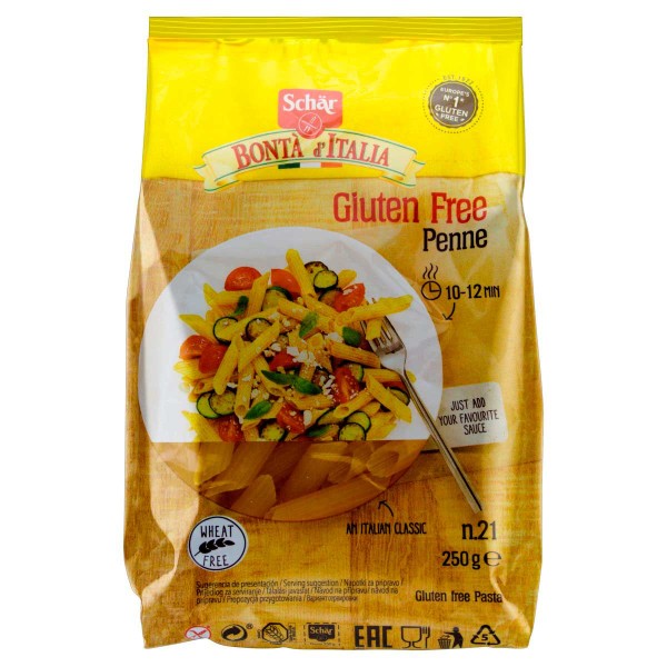 Encontraproduto.com.br - Penne de Arroz Schar s/ Glúten s/ Lactose 250g