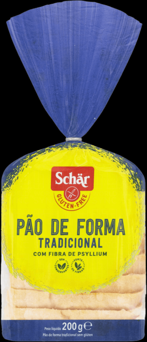 Pão De Forma Branco Sem Glúten Zero Lactose Schär Pacote 200g