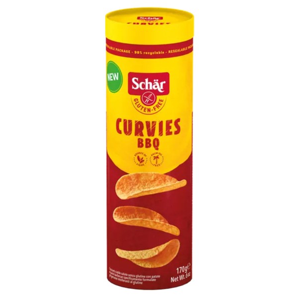 Encontraproduto.com.br - Snack de Batata SCHAR Curvies Barbecue Sem Glúten 170g