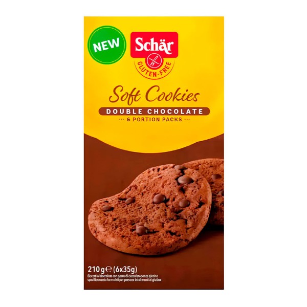 Encontraproduto.com.br - Cookie Double Chocolate sem Glúten Schar 210g