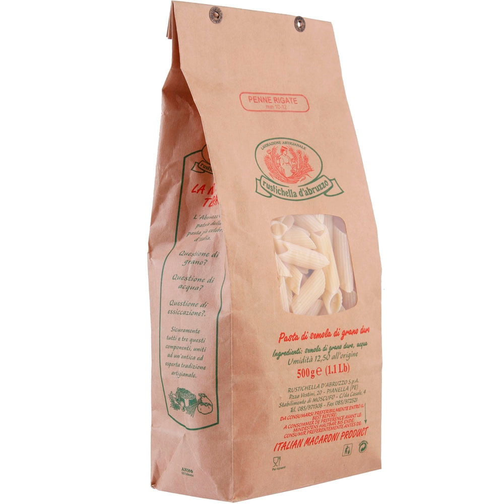 Encontraproduto.com.br - Macarrão Rustichella Penne Rigate 500g