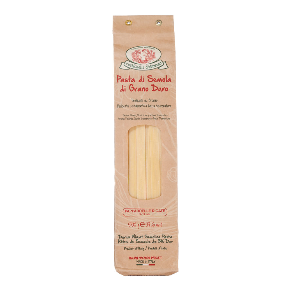 Encontraproduto.com.br - Macarrão Rustichella Papprdelle Rigati 500g