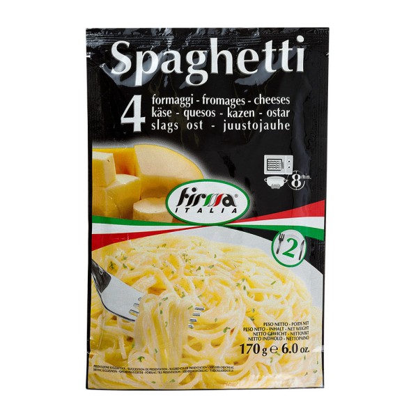 Encontraproduto.com.br - Macarrão Spaghetti 4 Queijos Firma Italia 170g