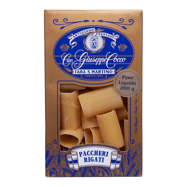 Encontraproduto.com.br - Macarrão Giuseppe Cocco PAccheri Rigati 200g