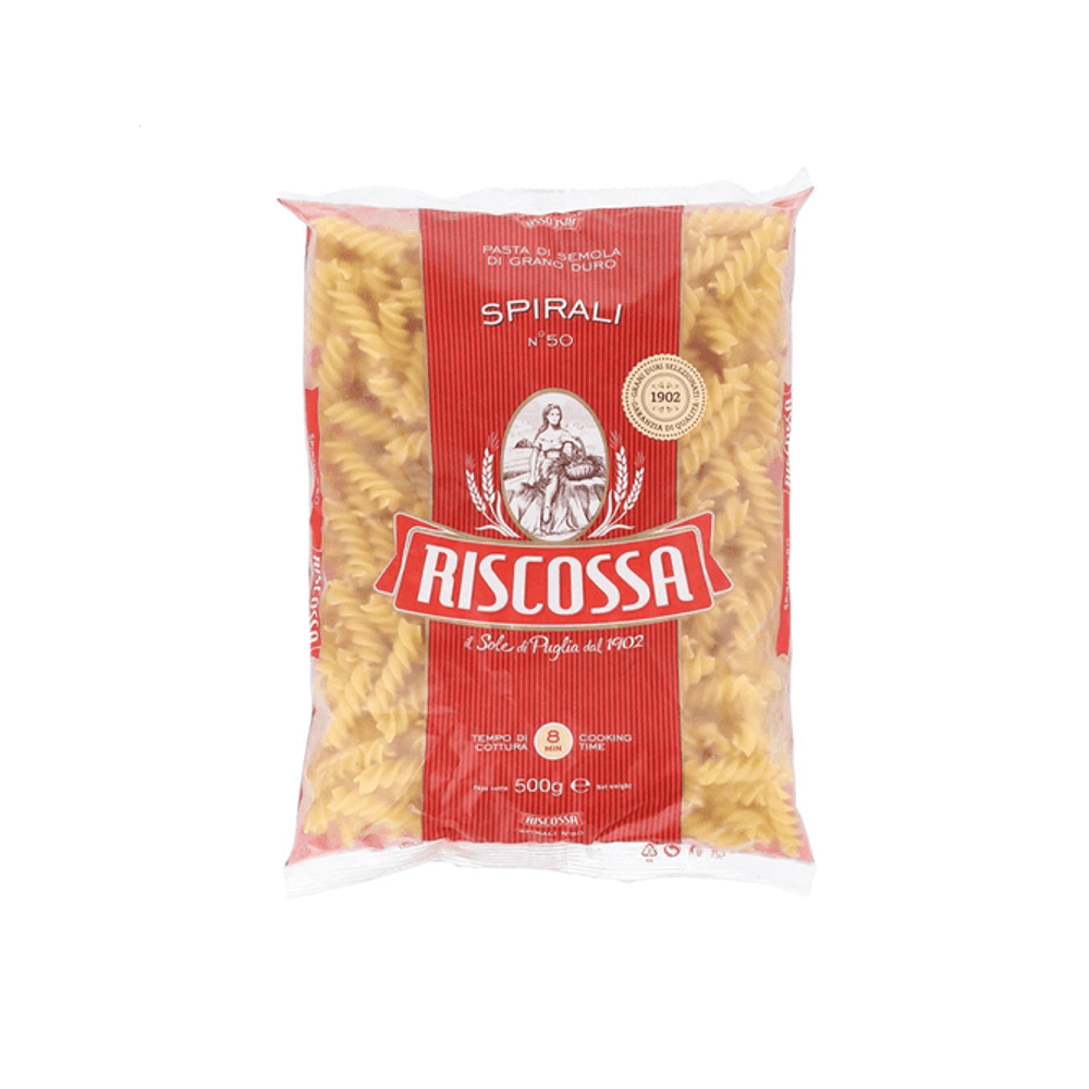 Massa Italiana Riscossa Fusilli Embalagem 500g