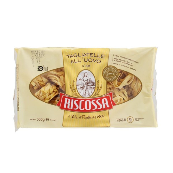 Encontraproduto.com.br - Macarrão Riscossa Tagliatelle com Ovos Embalagem 500g
