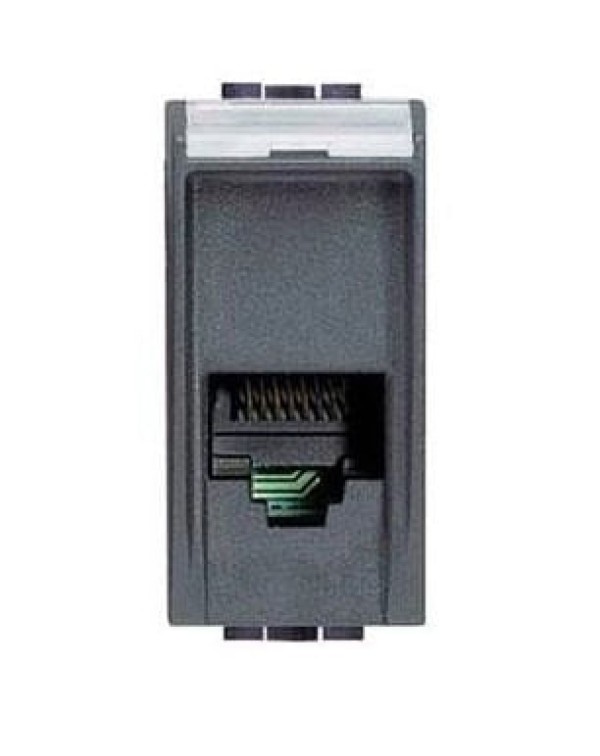 Módulo Tomada Telefone Rj11 4 Fios Tech Prata Living Light Bticino