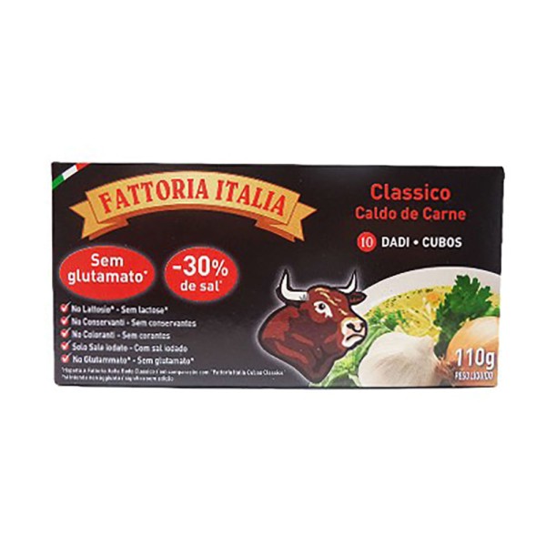 Encontraproduto.com.br - Kit Caldo de Carne Italiano Fattoria 110 G 3 Unidades