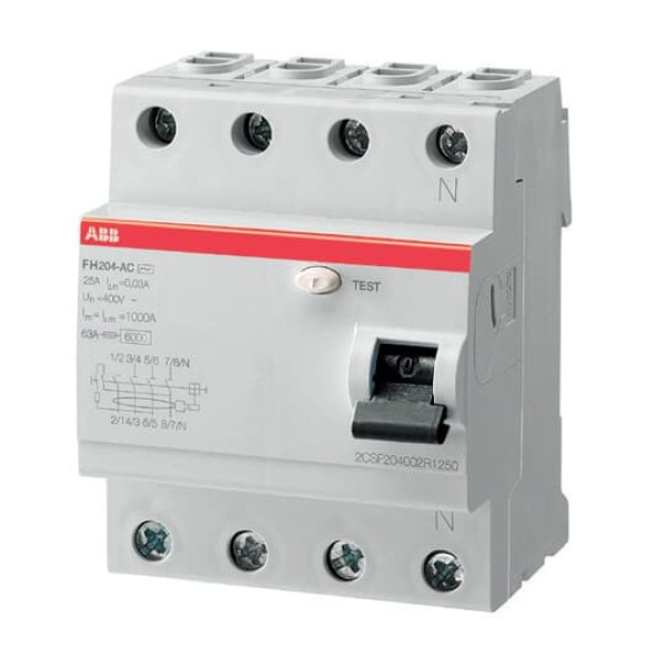 Encontraproduto.com.br - Interruptor Diferencial DR Tetrapolar  40A 30mA Abb