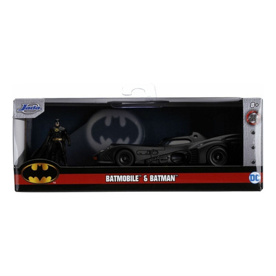Encontraproduto.com.br - Miniatura Carro Batmóvel 1989 C/ Figura Metals Die Cast 1/32 Jada 31704