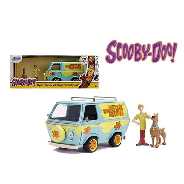 Encontraproduto.com.br - Miniatura Van Scooby Doo Com Figura 1/24 Jada 31720