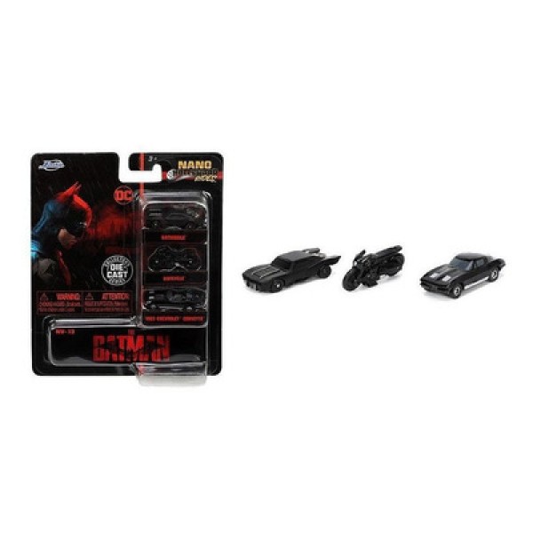 Encontraproduto.com.br - Set C/ 3 Carros The Batman 2022 Dc 1.65 In Jada 32043