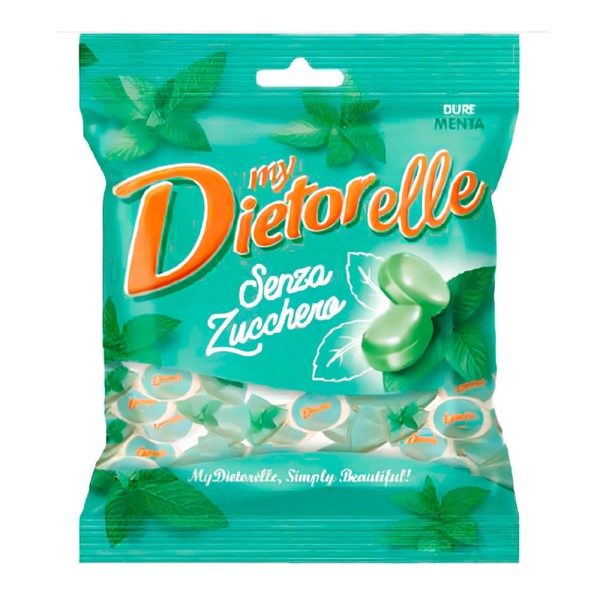 Bala de Menta Vegana Sem Açúcar Dietorelle 70g